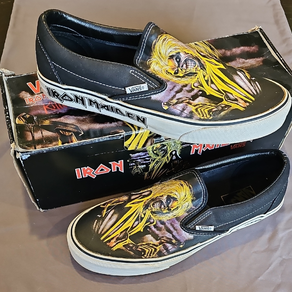 Vans Iron Maiden Graphic Slip-On Sneakers